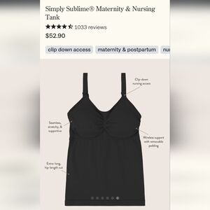 Black Nursing Camisole